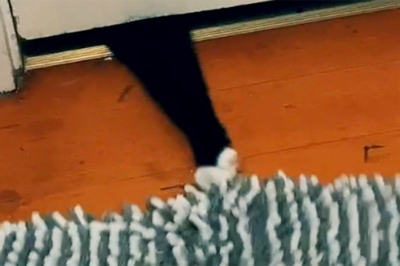 Cat Locked Out of Bathroom Gets Revenge By Stealing Bath Mat