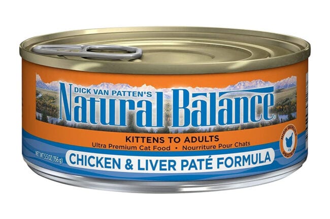 Pet Food Recall 2020: Natural Balance Ultra Premium Chicken & Liver Paté Formula Canned Cat Food