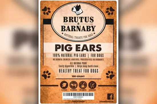 Recall: Brutus & Barnaby Pig Ear Treats for Dogs